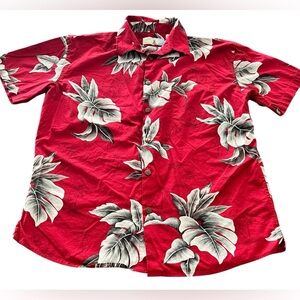 High Surf Men’s XL Hawaiian Aloha Button Up Shirt Beach Cruise Tropical EUC